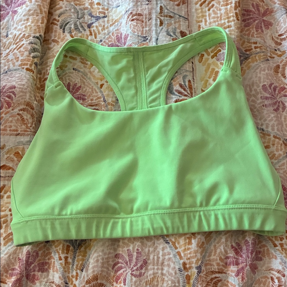 Athleta Neon Lime Racerback Swim Bikini Top
